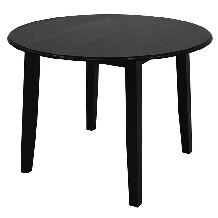 Conrad/Brixx 5pc Dining Set in Black with Black Chair