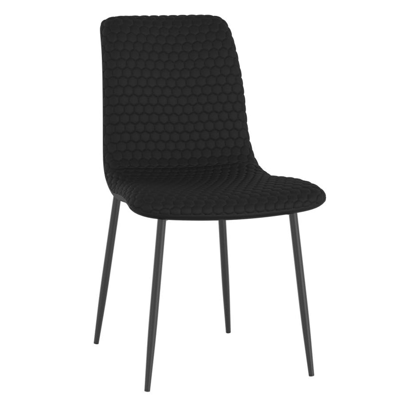 Conrad/Brixx 5pc Dining Set in Black with Black Chair