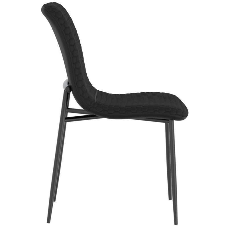 Conrad/Brixx 5pc Dining Set in Black with Black Chair