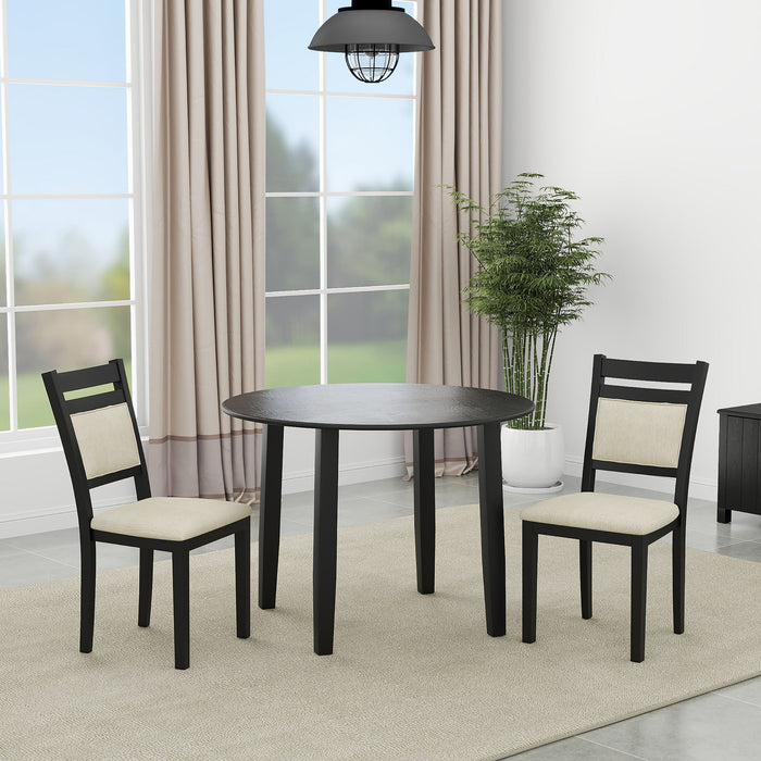 Conrad 3pc Dining Set Black