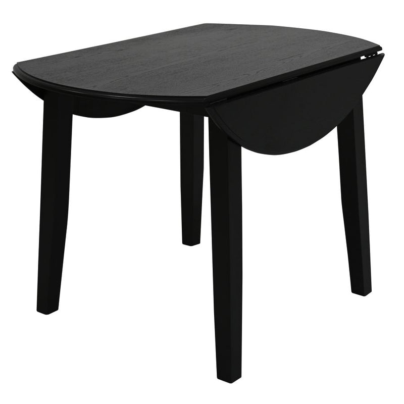 Conrad/Brixx 5pc Dining Set in Black with Black Chair