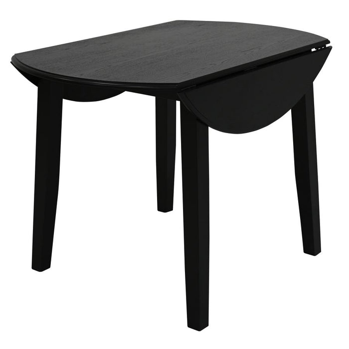 Conrad/Brixx 5pc Dining Set in Black with Black Chair