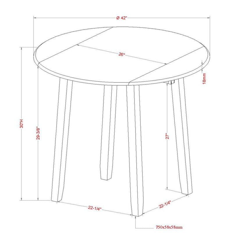 Conrad 5pc Dining Set