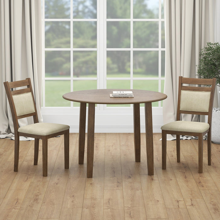 Conrad 3pc Dining Set Walnut