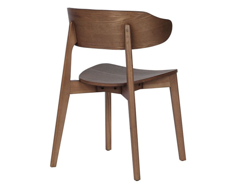 Martina and Khari 5pc Dining Set - Walnut Table and Walnut Chairs