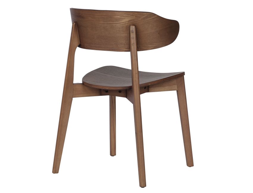 Martina and Khari 5pc Dining Set - Walnut Table and Walnut Chairs