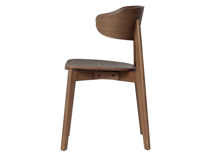 Martina and Khari 5pc Dining Set - Walnut Table and Walnut Chairs