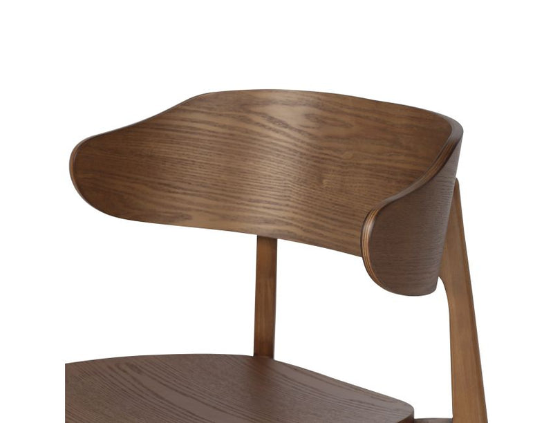 Martina and Khari 5pc Dining Set - Walnut Table and Walnut Chairs