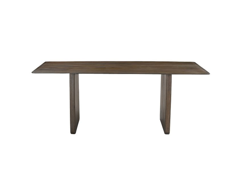 Bazul and Freya 7pc Dining Set - Mocha Table and Toffee and Walnut Chairs