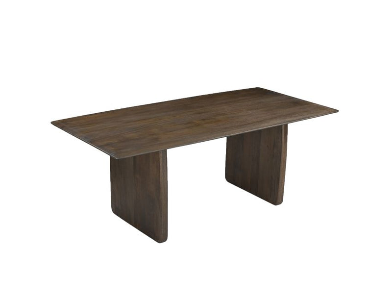 Bazul and Freya 7pc Dining Set - Mocha Table and Toffee and Walnut Chairs