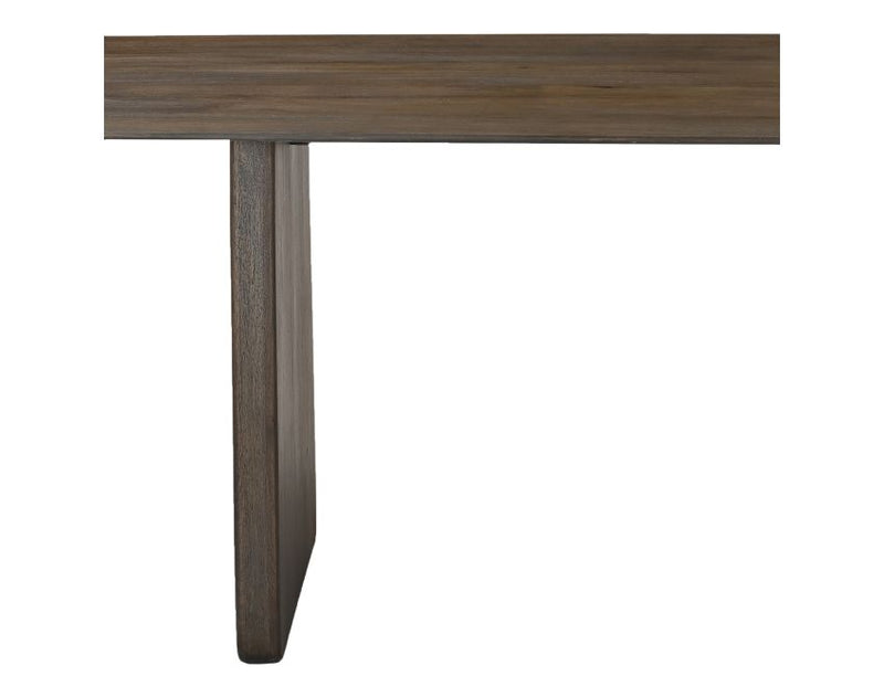 Bazul and Freya 7pc Dining Set - Mocha Table and Toffee and Walnut Chairs