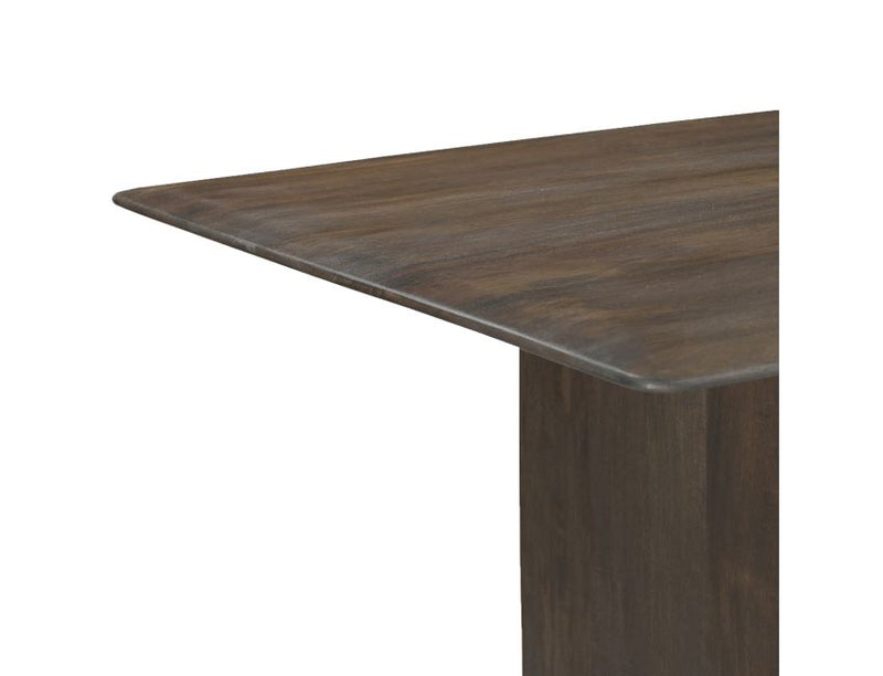 Bazul and Freya 7pc Dining Set - Mocha Table and Toffee and Walnut Chairs