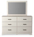 Stelsie - Dresser, Mirror - White