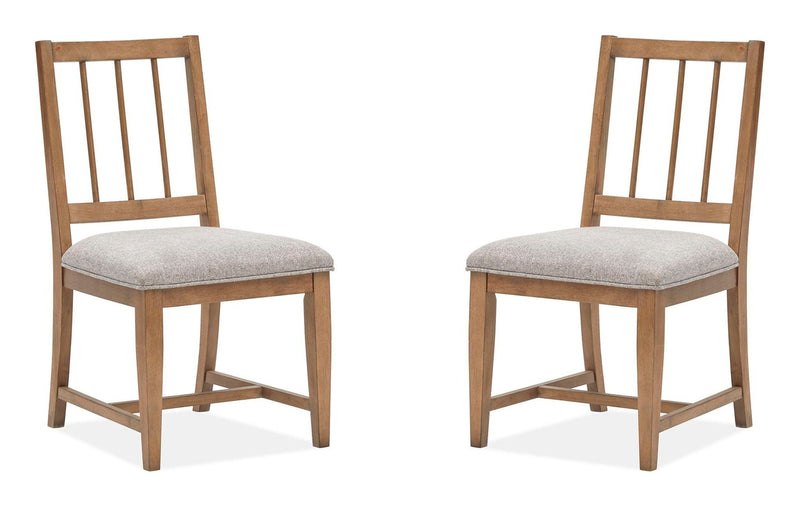 Lindon - Dining Side Chair With Upholstered Seat (Set of 2) - Gray