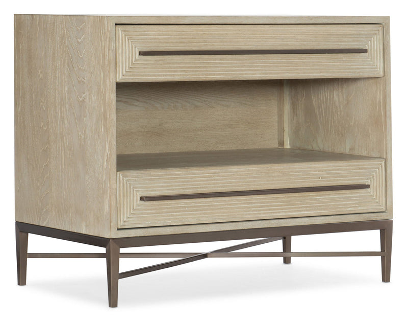 Cascade - 2-Drawer Nightstand - Light Brown
