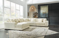 Lindyn 5-Piece Sectional with Chaise - Ivory - Furniture Depot