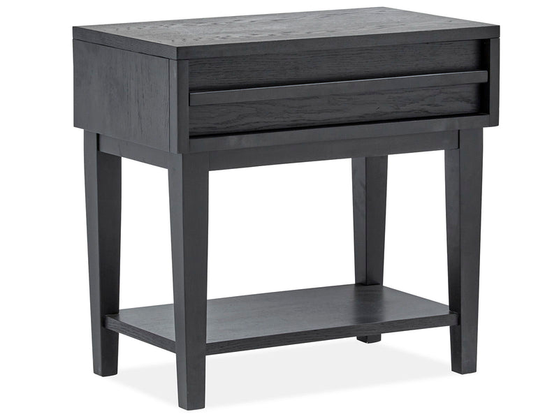 Lindon - Dark Open Nightstand - Coffee Bean