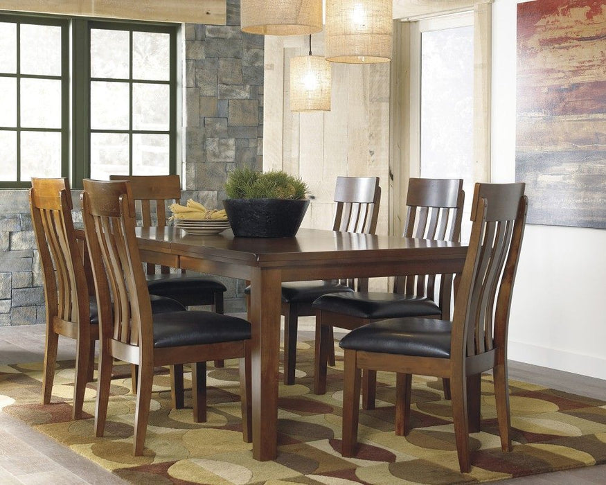 Ralene Light Brown 7 Pc. Extension Table, 6 Side Chairs