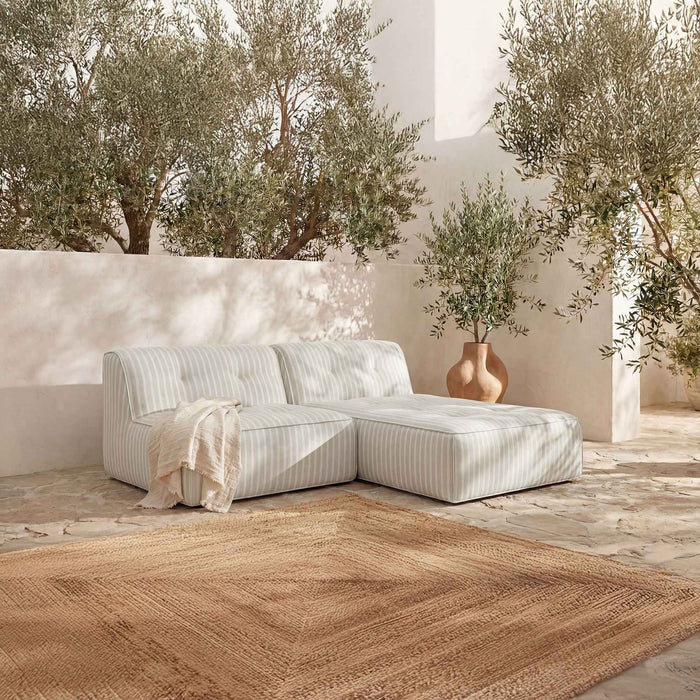 Sunseeker - 2 Piece Outdoor Nook - Brown Stripe
