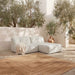 Sunseeker - 2 Piece Outdoor Nook - Brown Stripe
