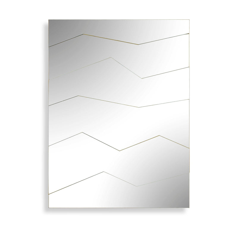 Fracture - Segmented Panel Mirror - Gold
