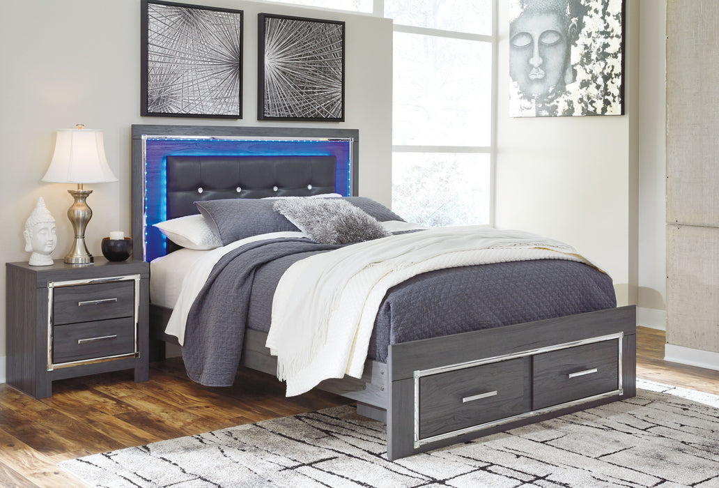 Lodanna Gray Panel Bed