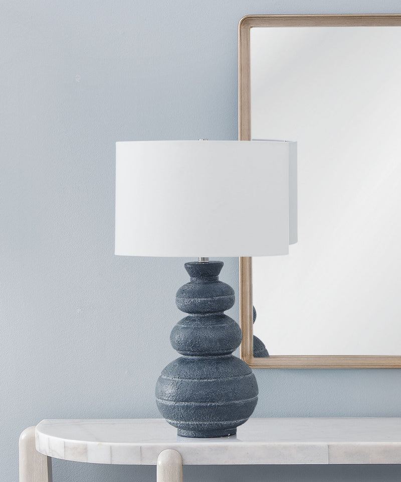 Carmel - Table Lamp - Blue / White