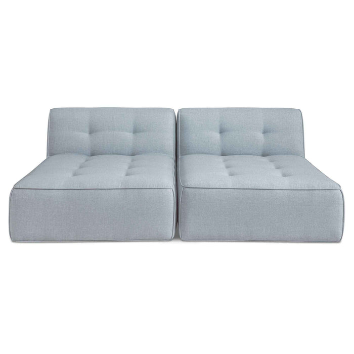 Sunseeker - 2 Piece Outdoor Sun Lounger - Light Blue