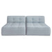 Sunseeker - 2 Piece Outdoor Sun Lounger - Light Blue