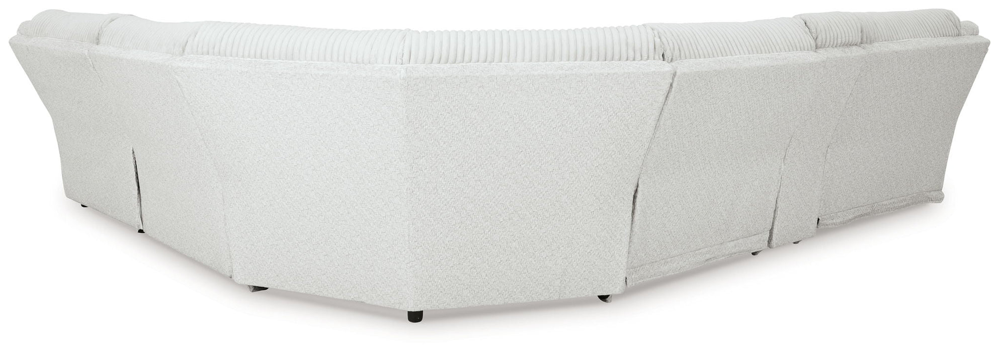 Top Tier - 6-Piece Reclining Sectional With Raf Chaise - Fabric - Alloy