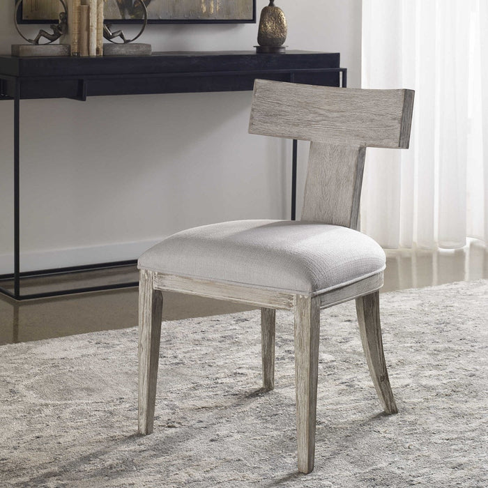 Idris Armless Chair - White 2 Per Box Priced each