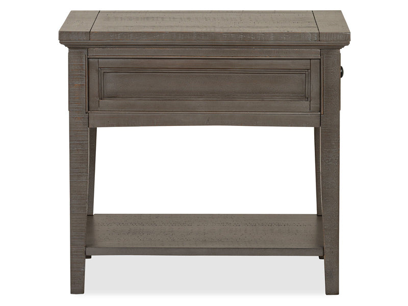 Paxton Place - Rectangular End Table - Dovetail Gray
