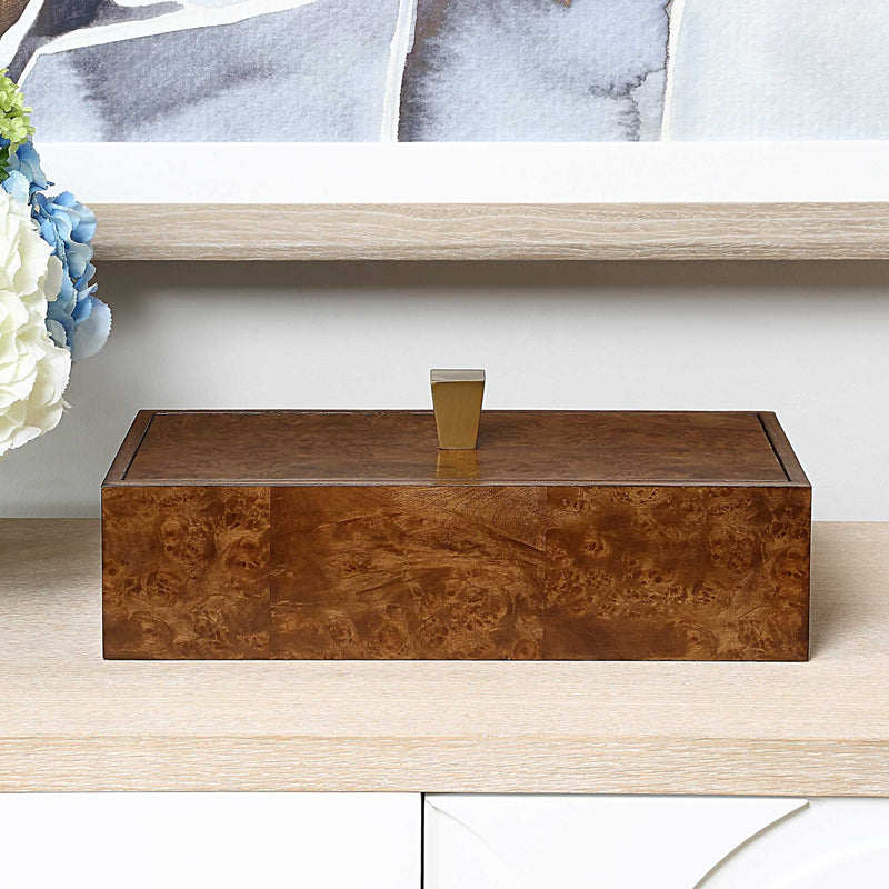 Burl Haven - Box - Dark Brown