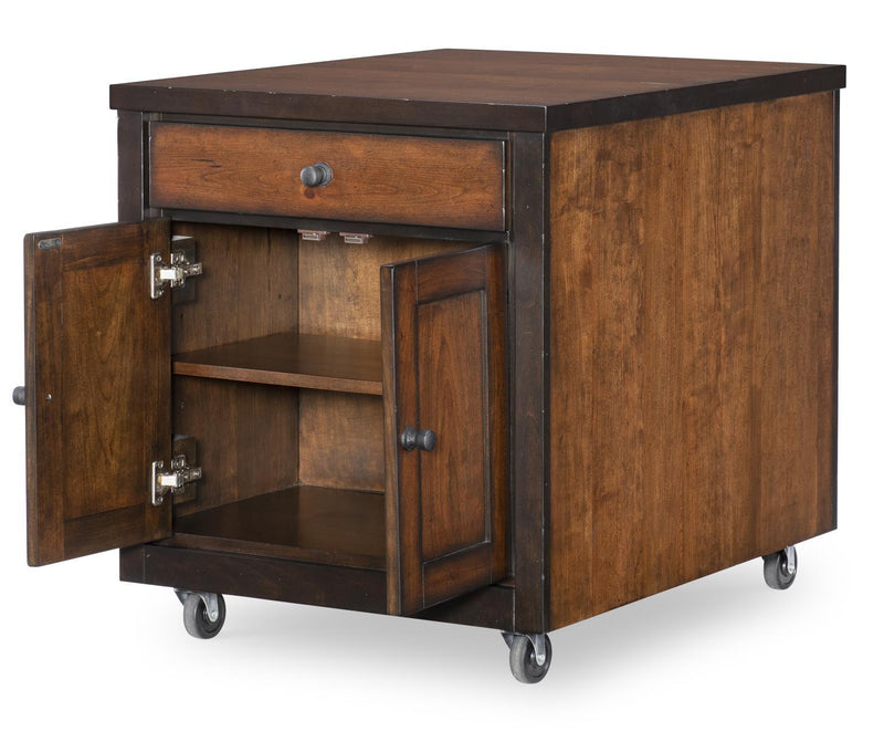 Fenmore - Kitchen Island Cart - Mocha And Distressed Cherry