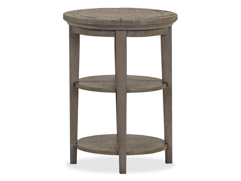 Paxton Place - Round Accent End Table - Dovetail Gray