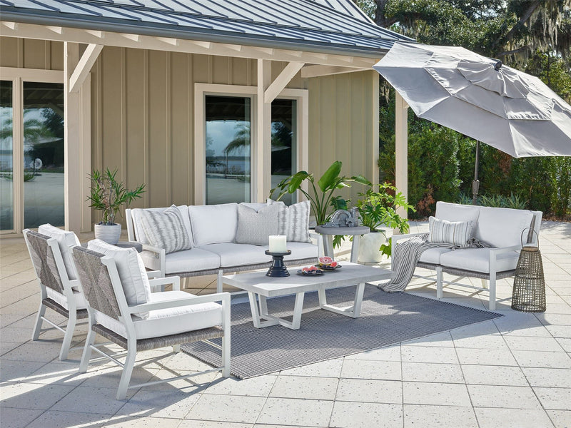 Coastal Living Outdoor South Beach Cocktail Table Pearl Silver
