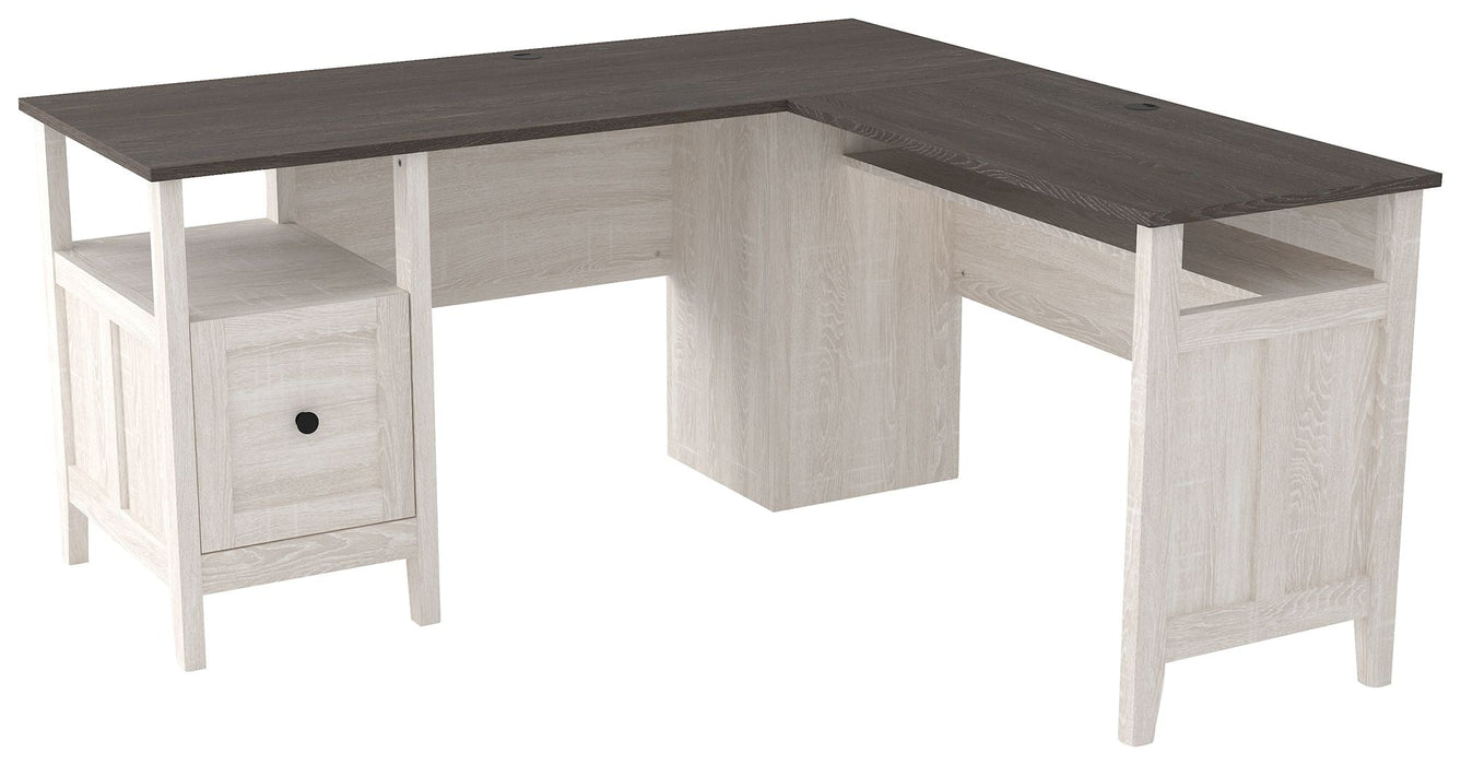 Dorrinson Two tone Home Office Desk