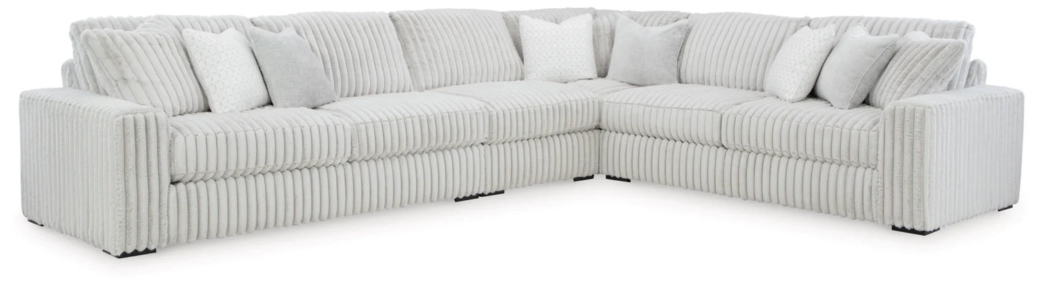 Stupendous Fabric 4 pc Sectional