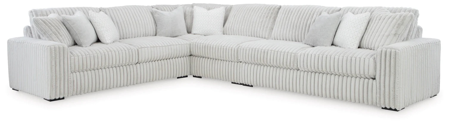 Stupendous Fabric 4 pc Sectional