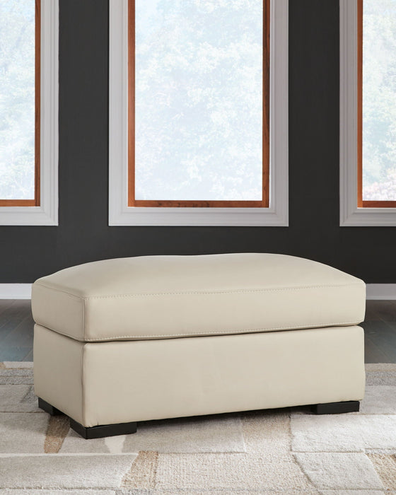 Treasure Trove - Ottoman - Leather Match - Almond