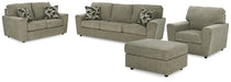 Cascilla Sofa, Loveseat, Chair and Ottoman