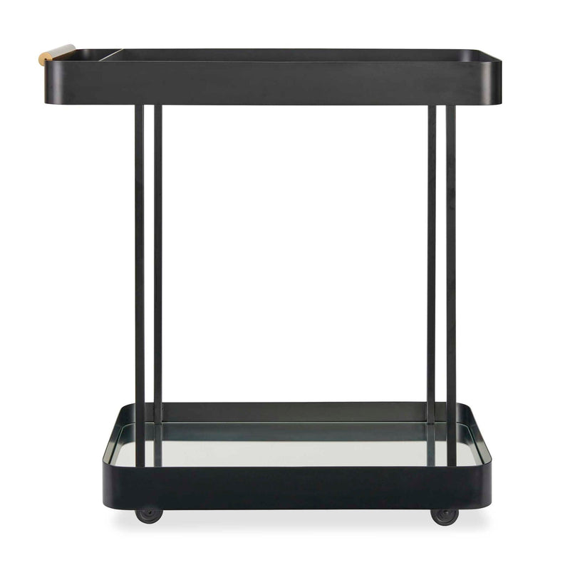 Vesper - Iron Bar Cart - Black / Brass