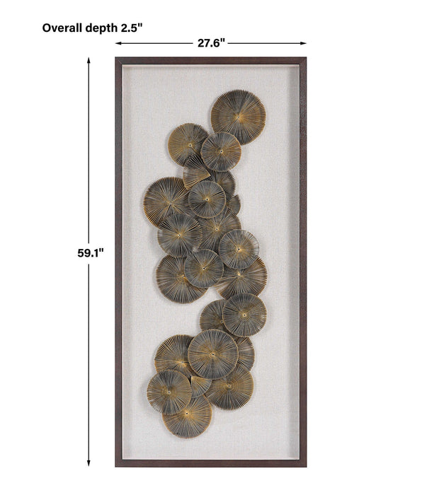 The Times - Shadow Box Wall Art - Light Brown
