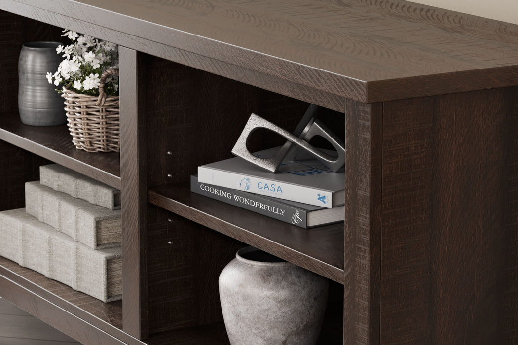 Camiburg Warm Brown Corner TV Stand