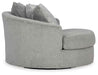 Casselbury - Oversized Swivel Accent Chair - Cement