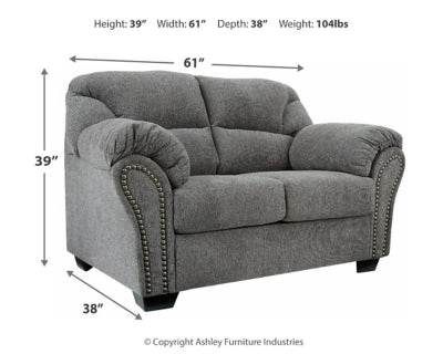 Allmaxx Loveseat (Pewter)