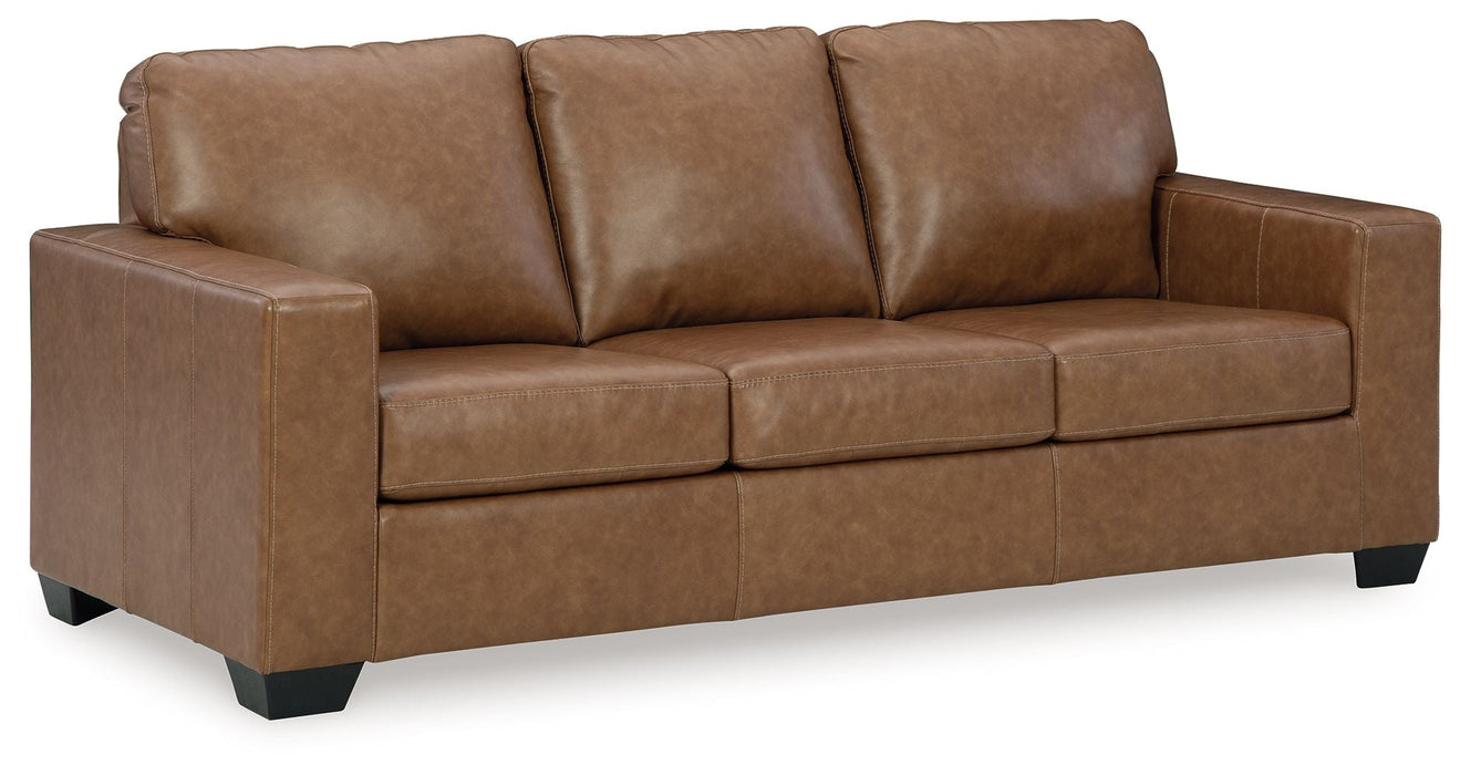 Bolsena - Queen Sofa Sleeper - Leather Match - Caramel