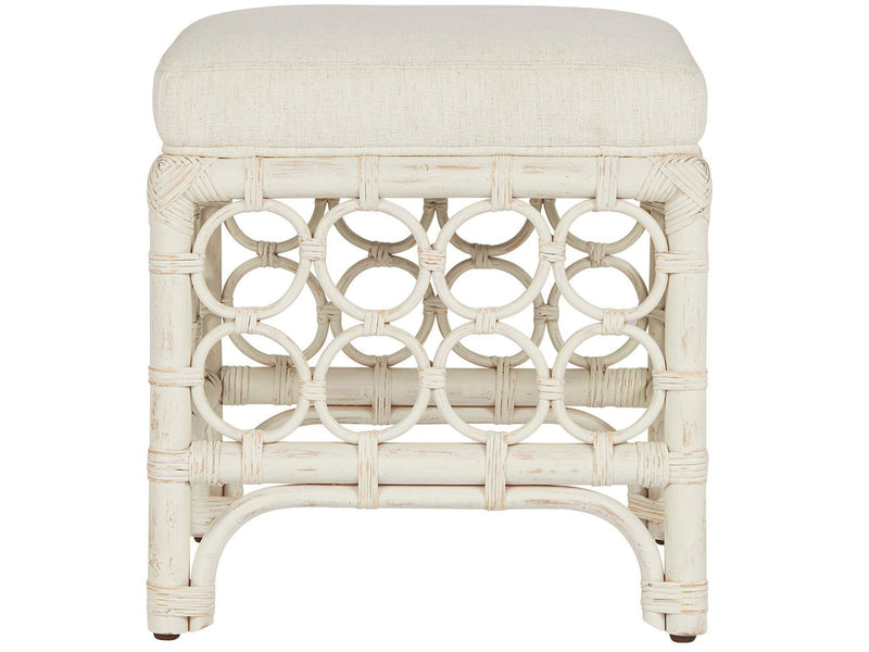 Getaway Rattan Stool White