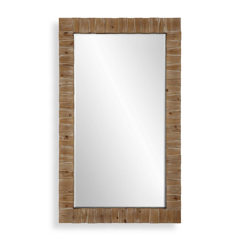 Ayanna - Wood Mirror - Gray Washed