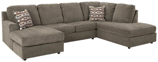 O'Phannon 2-Piece Sectional with left-arm facing sofa chaise and right-arm facing corner chaise - Putty - Furniture Depot